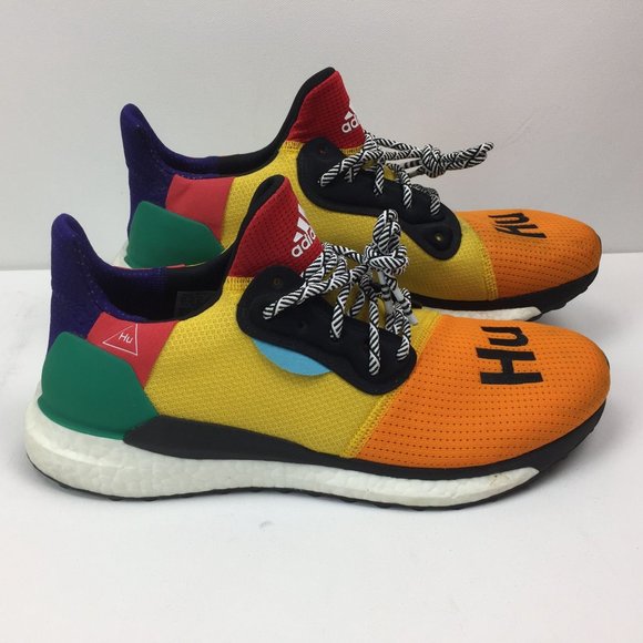 Adidas Solar Hu Glide M Pharrell Williams Supcol Bogold Bgreen BB8042 Mens Size - Picture 3 of 14